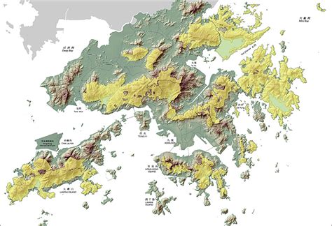 香港地勢特徵|香港地形與人為影響